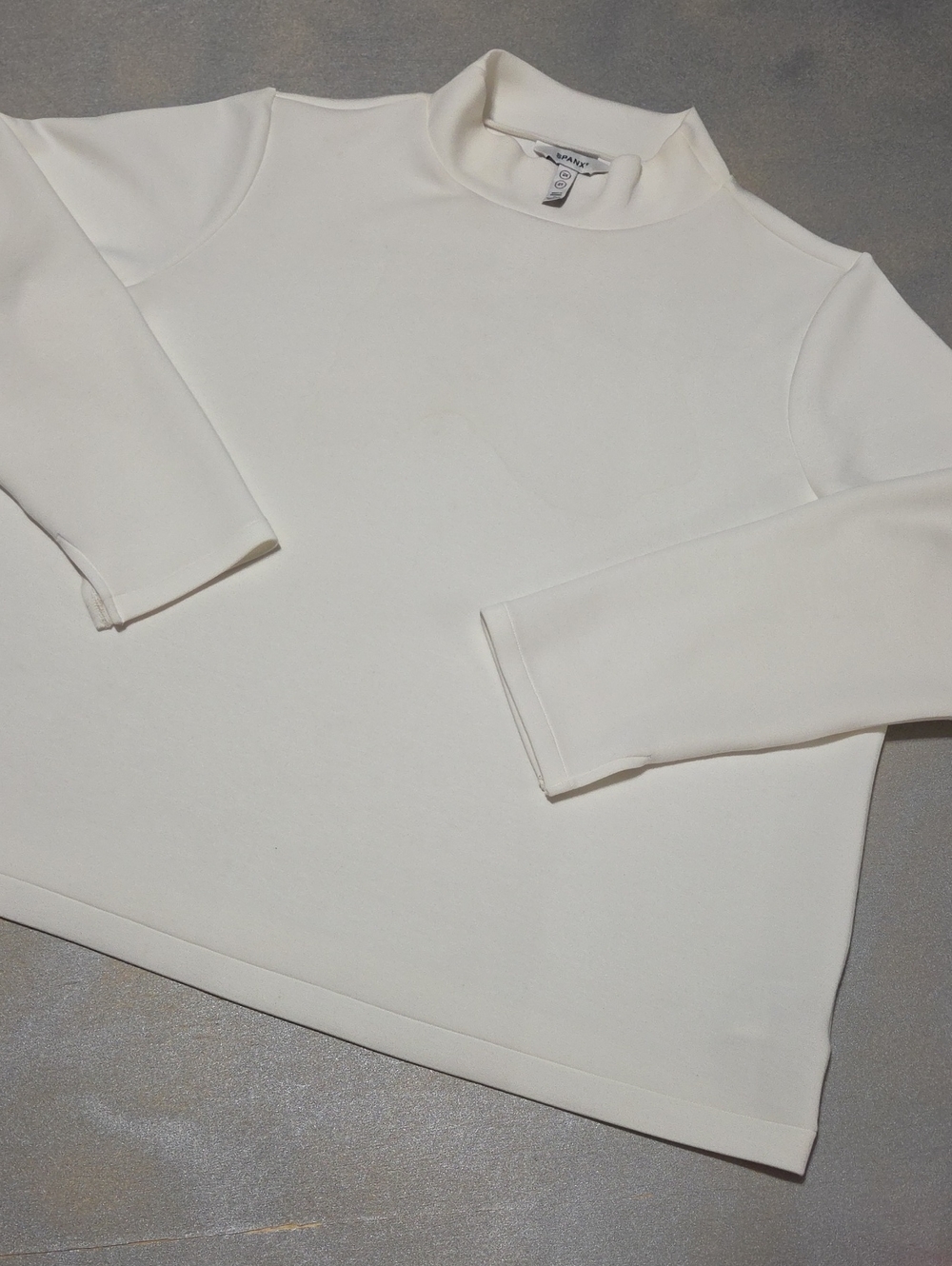 SPANX Cream Turtleneck Sweater